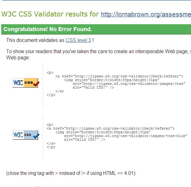 My CSS validation