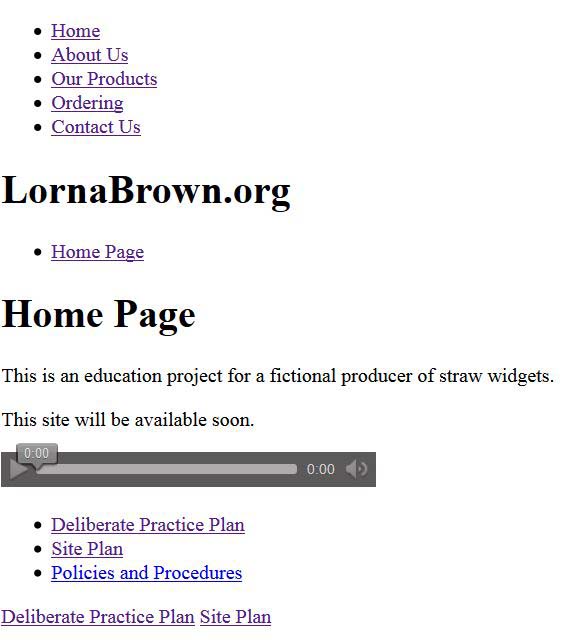 Showing the audio file on the home page.